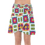 Shapes in shapes 2                                                                    Wrap Front Skirt