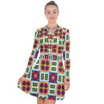 Shapes in shapes 2                                                                    Long Sleeve Panel Dress