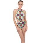 Shapes in shapes 2                                                                Halter Side Cut Swimsuit