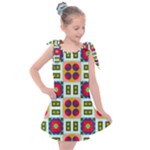Shapes in shapes 2                                                             Kids  Tie Up Tunic Dress