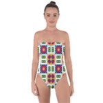 Shapes in shapes 2                                                                Tie Back One Piece Swimsuit