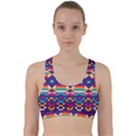 Pastel shapes rows on a purple background                                                                      Back Weave Sports Bra
