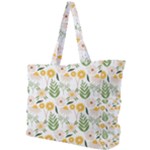 Flowers on a white background pattern                                                                   Simple Shoulder Bag