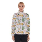 Flowers on a white background pattern                                                                    Winter Jacket
