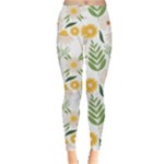 Flowers on a white background pattern                                                                    Leggings