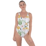 Flowers on a white background pattern                                                                    Bring Sexy Back Swimsuit