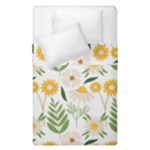 Flowers on a white background pattern                                                                     Duvet Cover (Single Size)