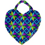 Colorful stars pattern                                                                     Giant Heart Shaped Tote
