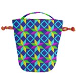 Colorful stars pattern                                                                     Drawstring Bucket Bag
