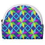 Colorful stars pattern                                                                     Horseshoe Style Canvas Pouch