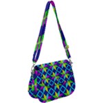 Colorful stars pattern                                                                Saddle Handbag