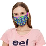 Colorful stars pattern                                                                 Crease Cloth Face Mask (Adult)