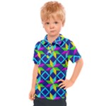 Colorful stars pattern                                                                   Kids  Polo Tee