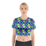 Colorful stars pattern                                                                     Cotton Crop Top