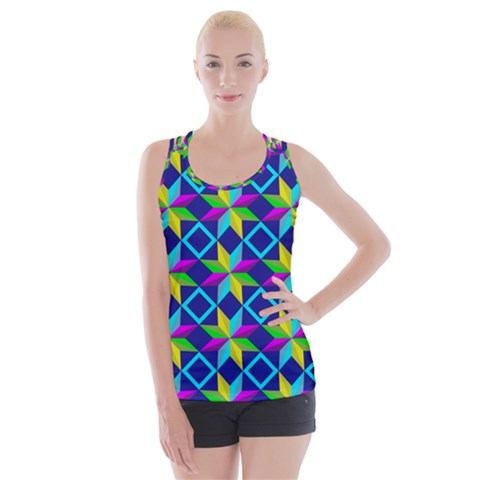 Colorful stars pattern                                                                    Criss cross Back Tank Top from ZippyPress
