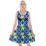 Colorful stars pattern                                                                          Reversible Velvet Sleeveless Dress
