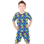 Colorful stars pattern                                                                  Kids  Tee and Shorts Set