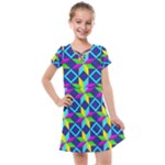 Colorful stars pattern                                                                   Kids  Cross Web Dress