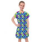 Colorful stars pattern                                                                      Kids  Drop Waist Dress