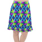 Colorful stars pattern                                                                        Fishtail Chiffon Skirt