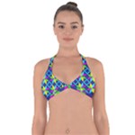 Colorful stars pattern                                                                    Halter Neck Bikini Top