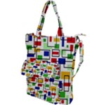 Colorful rectangles                                                                      Shoulder Tote Bag