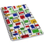 Colorful rectangles                                                                      5.5  x 8.5  Notebook New