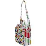 Colorful rectangles                                                                   Crossbody Day Bag