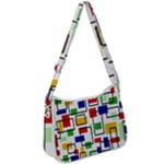 Colorful rectangles                                                                  Zip Up Shoulder Bag