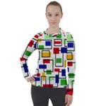 Colorful rectangles                                                                    Women s Pique Long Sleeve Tee