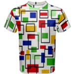 Colorful rectangles                                                                      Men s Cotton Tee