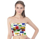 Colorful rectangles                                                                      Women s Tube Top