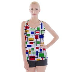 Colorful rectangles                                                                     Criss cross Back Tank Top from ZippyPress
