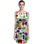 Colorful rectangles                                                                           Classic Sleeveless Midi Dress