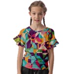 Retro chaos                                                           Kids  Cut Out Flutter Sleeves