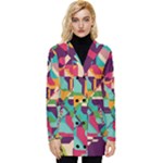 Retro chaos                                                                   Button Up Hooded Coat