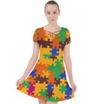 Retro colors puzzle pieces                                                                     Caught in a Web Dress