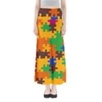 Retro colors puzzle pieces                                                                        Women s Maxi Skirt