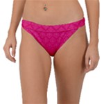 Pink Pattern, Abstract, Background, Bright Band Bikini Bottoms