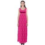 Pink Pattern, Abstract, Background, Bright Empire Waist Maxi Dress