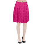 Pink Pattern, Abstract, Background, Bright Pleated Skirt