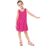 Pink Pattern, Abstract, Background, Bright Kids  Sleeveless Dress