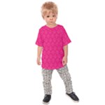 Pink Pattern, Abstract, Background, Bright Kids  Raglan T-Shirt