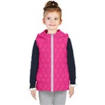 Pink Pattern, Abstract, Background, Bright Kids  Hooded Puffer Vest