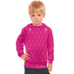 Pink Pattern, Abstract, Background, Bright Kids  Hooded Pullover