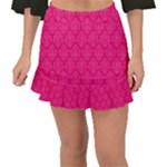 Pink Pattern, Abstract, Background, Bright Fishtail Mini Chiffon Skirt