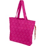 Pink Pattern, Abstract, Background, Bright Drawstring Tote Bag
