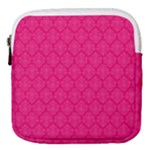 Pink Pattern, Abstract, Background, Bright Mini Square Pouch