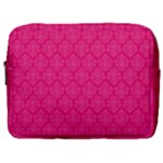 Pink Pattern, Abstract, Background, Bright Make Up Pouch (Large)