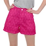 Pink Pattern, Abstract, Background, Bright Women s Ripstop Shorts